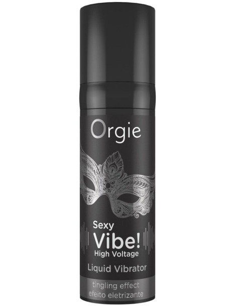 Stimulační gel s vibračním efektem Sexy Vibe! High Voltage , Orgie (15 ml)
