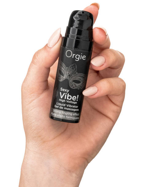 Stimulační gel s vibračním efektem Sexy Vibe! High Voltage , Orgie (15 ml)