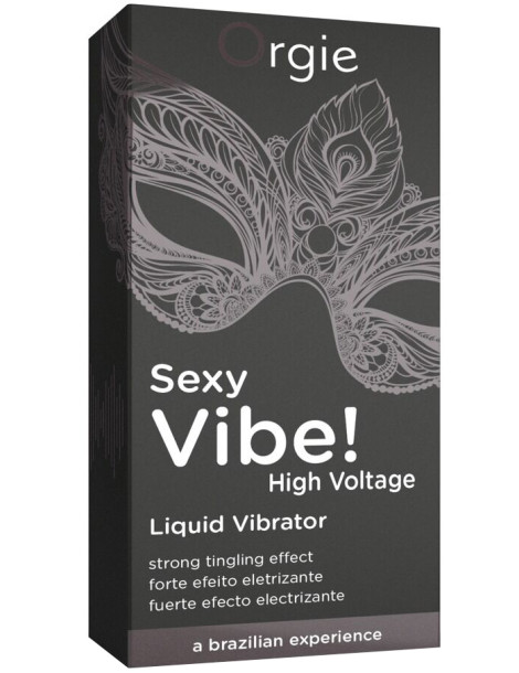 Stimulační gel s vibračním efektem Sexy Vibe! High Voltage , Orgie (15 ml)