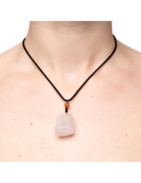 Náhrdelník s růženínem Rose Quartz Necklace , La Gemmes