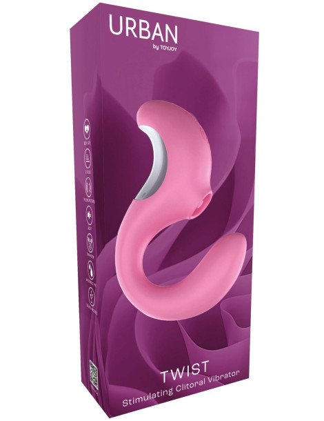 Vibrátor s pulzačním stimulátorem klitorisu TWIST , TOYJOY