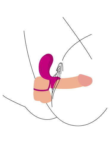 Vibrační kroužek se stimulátorem klitorisu Couples Stimulator Ring , XOCOON