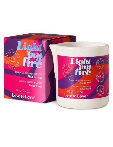 Masážní svíčka Light My Fire Lotus Flower , Love to Love (65 g)
