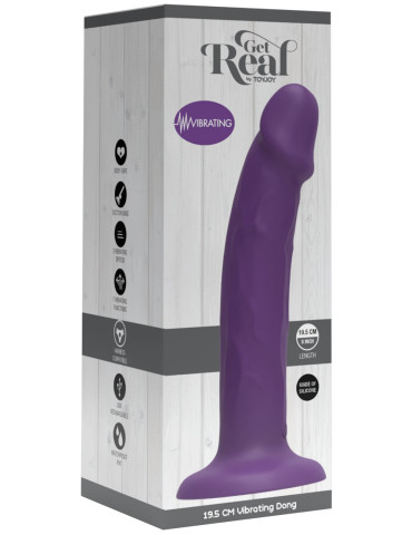 Realistický vibrátor s přísavkou Get Real , TOYJOY (fialový)