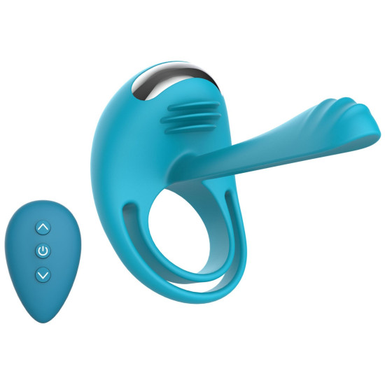 Párový vibrátor s kroužkem na penis (+ dálkový ovladač) Passionate Joy Stick , TOYJOY