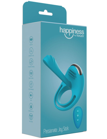 Párový vibrátor s kroužkem na penis (+ dálkový ovladač) Passionate Joy Stick , TOYJOY