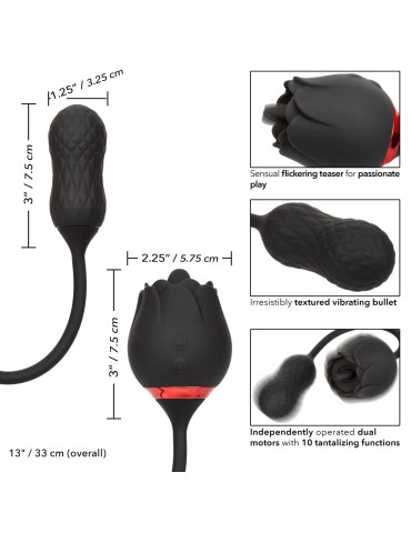 Oboustranný stimulátor pro ženy French Kiss Elite Siren , California Exotic Novelties