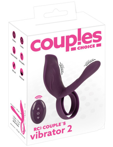 Párový vibrátor s kroužkem na penis (+ dálkový ovladač) RC Couple's Vibrator 2 , Couples Choice