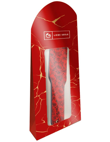 Dvojitá kožená plácačka Red Rosy , Liebe Seele