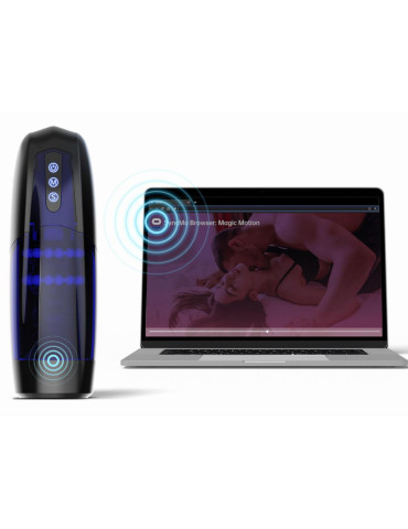 Interaktivní přirážecí a vibrační masturbátor Xone , Magic Motion (ovládání mobilem)
