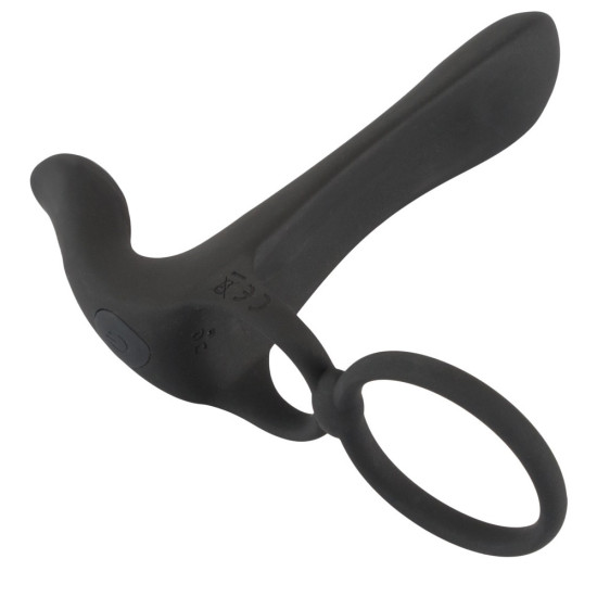 Párový vibrátor s kroužky na penis Black Velvets , You2Toys