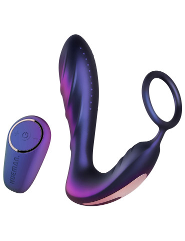 Vibrátor na prostatu s kroužkem na penis (+ dálkový ovladač) Black Hole , Hueman