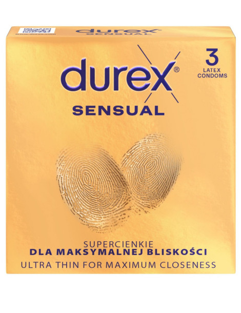 Ztenčené kondomy Durex Sensual (3 ks)