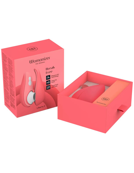 Stimulátor klitorisu Liberty 2 , Womanizer (vibrant rose)