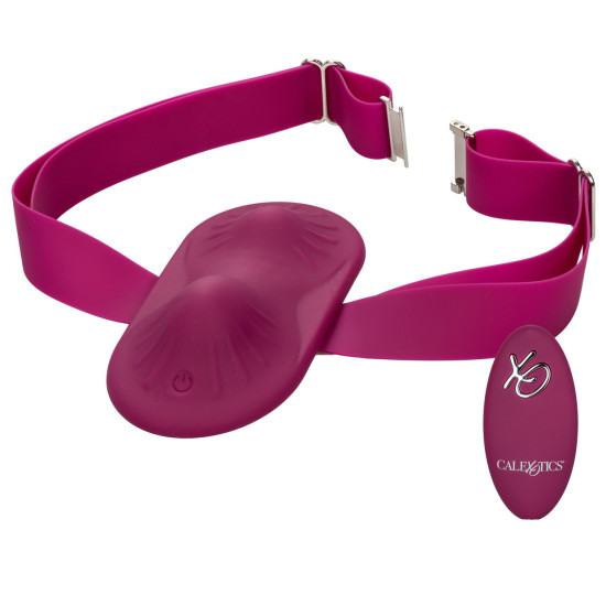 Vibrační podložka s popruhem (+ dálkový ovladač) DUAL Rider , California Exotic Novelties