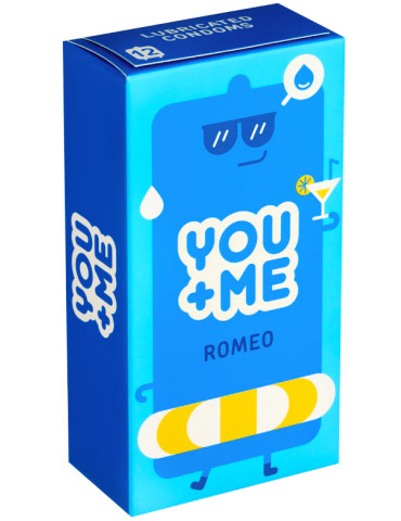 Extra lubrikované kondomy YOU+ME Romeo (12 ks)