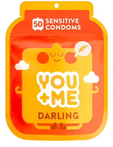 Extra tenké kondomy YOU+ME Darling (50 ks)