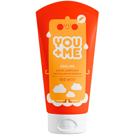 Hřejivý lubrikační gel na vodní bázi Darling , YOU+ME (150 ml)