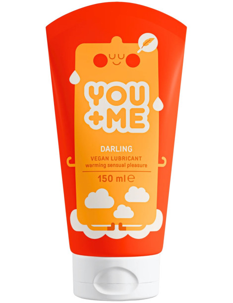 Hřejivý lubrikační gel na vodní bázi Darling , YOU+ME (150 ml)