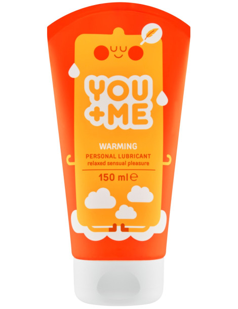 Hřejivý lubrikační gel na vodní bázi Darling , YOU+ME (150 ml)
