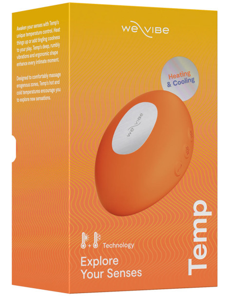 Hřejivý a chladivý vibrátor Temp , We,Vibe (tangerine)