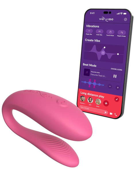 Párový vibrátor Sync Lite , We,Vibe (pink)