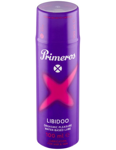 Stimulační lubrikační gel na vodní bázi LIBIDOO , Primeros (100 ml)