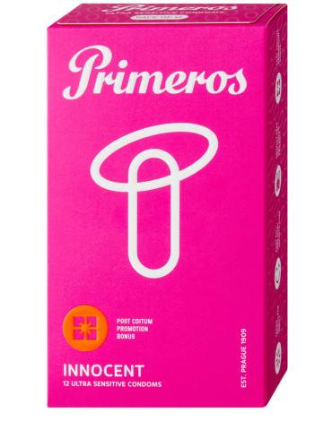 Ztenčené kondomy s vůní růží Primeros INNOCENT (12 ks)