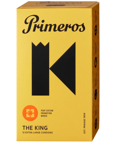 Extra velké kondomy Primeros THE KING (12 ks)
