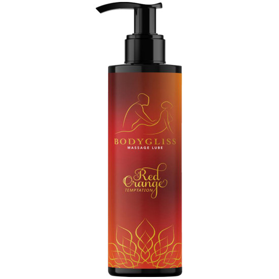 Masážní a lubrikační gel Red Orange Temptation , BodyGliss (150 ml)