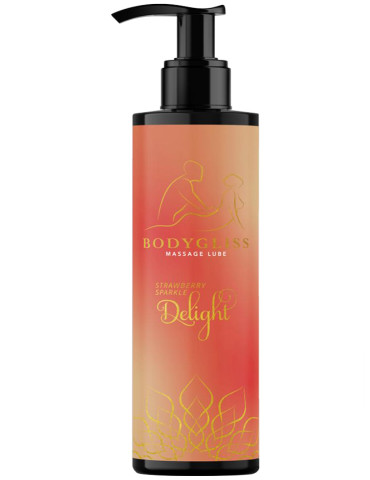 Masážní a lubrikační gel Strawberry Sparkle Delight , BodyGliss (150 ml)