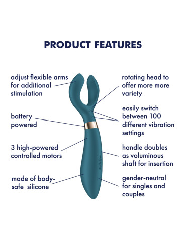 Vibrační stimulátor/vibrátor pro páry Endless Fun , Satisfyer (na baterie)