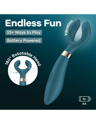 Vibrační stimulátor/vibrátor pro páry Endless Fun , Satisfyer (na baterie)