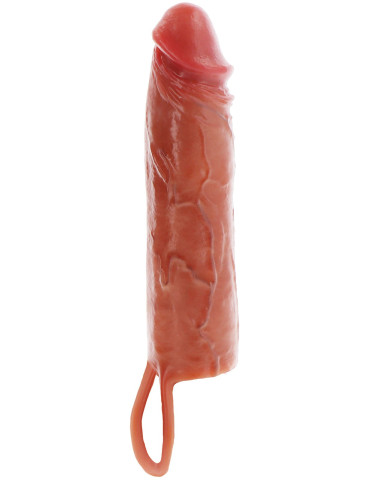 Vibrační zvětšovací návlek na penis (+ dálkový ovladač) Get Real Hydrated Skin , TOYJOY (20 cm)