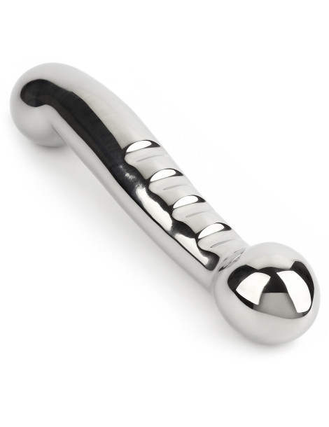 Oboustranné kovové dildo Elegant Eleven , Mr. Steel (17,5 cm)