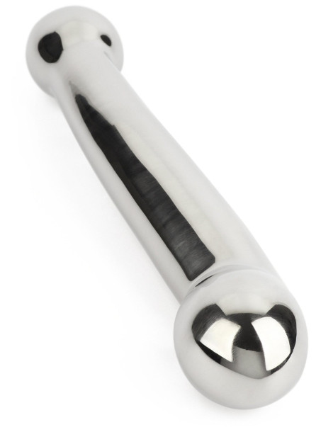 Oboustranné kovové dildo Elegant Eleven , Mr. Steel (17,5 cm)