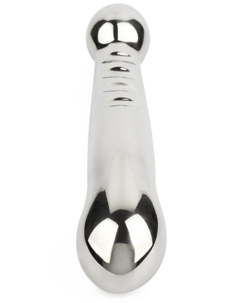 Oboustranné kovové dildo Elegant Eleven , Mr. Steel (17,5 cm)