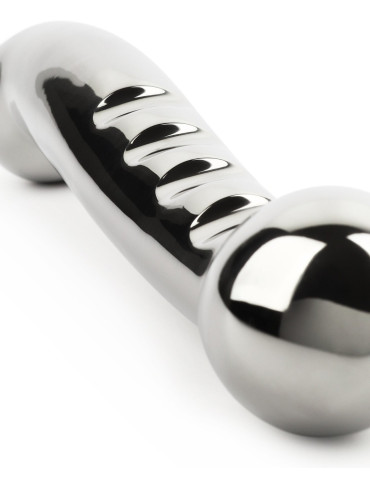 Oboustranné kovové dildo Elegant Eleven , Mr. Steel (17,5 cm)