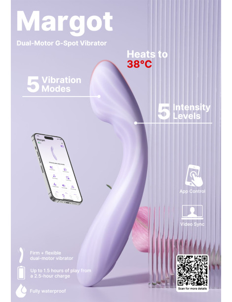 Interaktivní hřejivý vibrátor Margot , Svakom