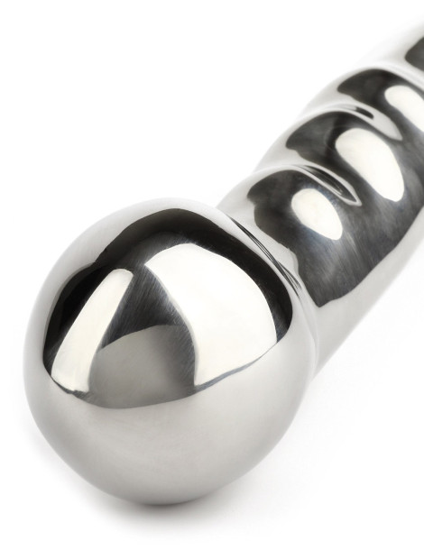 Oboustranné kovové dildo Elegant Eleven , Mr. Steel (28 cm)