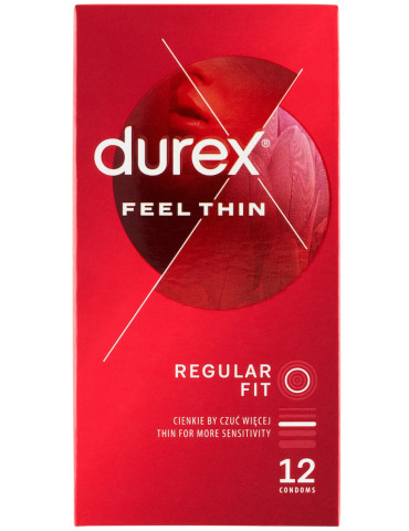 Ztenčené kondomy Durex Feel Thin (12 ks)