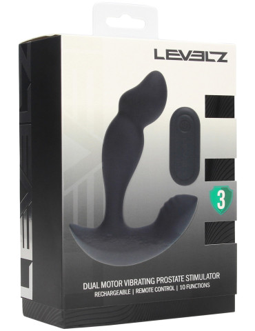 Vibrátor na prostatu a hráz (+ dálkový ovladač) , Levelz