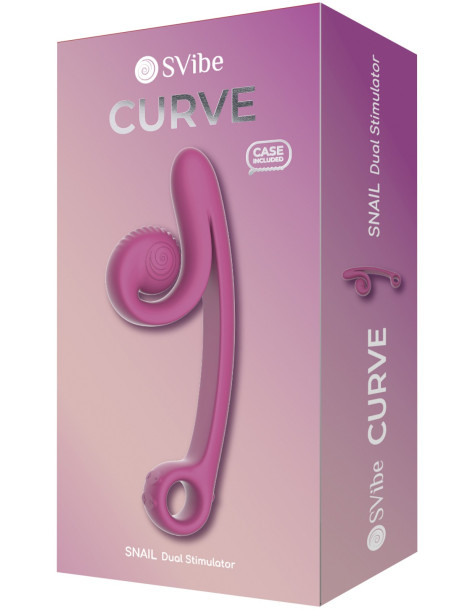 Vibrátor s králíčkem Snail Curve , SVibe