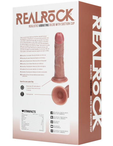 Realistický vibrátor s přísavkou 6" , RealRock