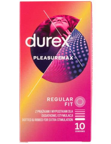 Vroubkované kondomy Durex Pleasuremax (10 ks)