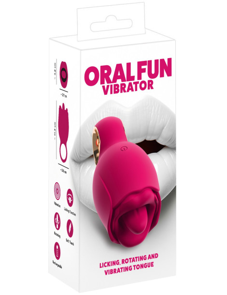 Stimulátor s vibračním a rotačním jazýčkem Oral Fun , You2Toys