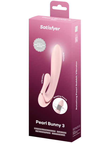 Perličkový vibrátor s králíčkem Pearl Bunny 3 , Satisfyer